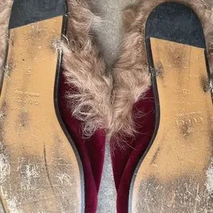 gucci princetown red velvet fur loafer slipper Women’s size 5 UK 35 men’s size 7 Gucci | Shoes | Gucci Princetown Red Velvet Fur Loafer  main image 2
